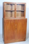 MID CENTURY TEAK WOOD DANISH INSPIRED SCHOOL CUPBOARD