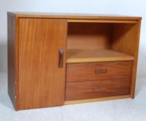 RETRO VINTAGE 1970S TEAK WOOD BOOKCASE