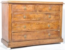 19TH CENTURY VICTORIAN ARTS & CRAFTS PINE CHEST OF DRAWERS