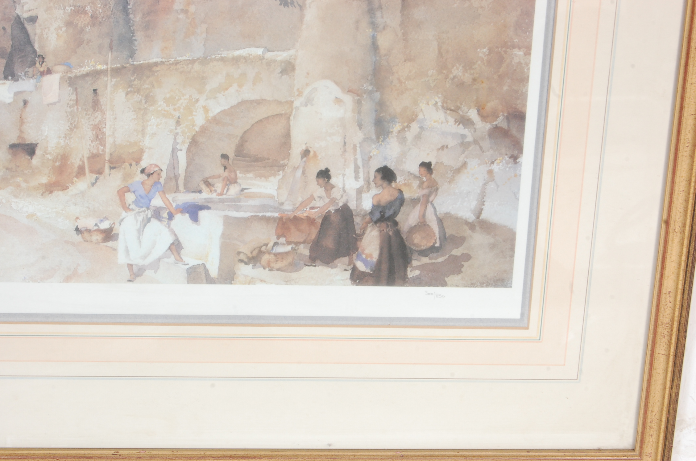 WILLIAM RUSSELL FLINT GOSSIPERS AT LE CASTELLET PRINT - Image 5 of 5