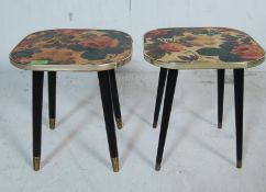 PAIR OF RETRO 1950'S SIDE TABLES