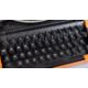 SILVER SEIKO DESK TOP TRAVEL TYPEWRITER IN AN ORANGE COLOURWAY - Image 2 of 8