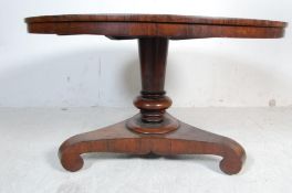 19TH CENTURY ROSEWOOD VICTORIAN TILT TOP TABLE