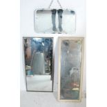 THREE VINTAGE RETRO HABERDASHERY SHOP MIRROR