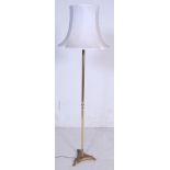 VINTAGE 2950S MID 20TH CENTURY BRASS STANDARD LAMP