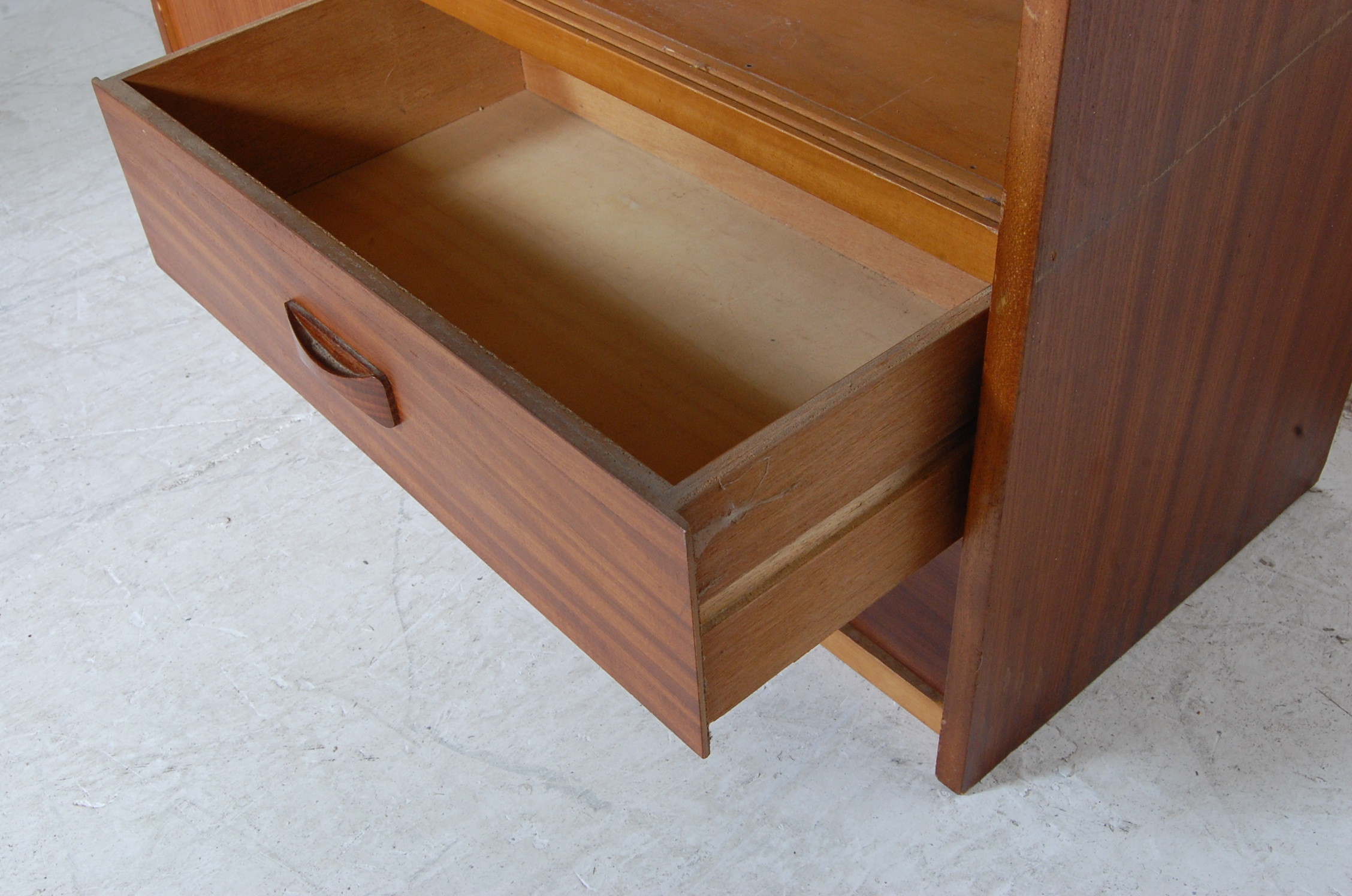 RETRO VINTAGE 1970S TEAK WOOD BOOKCASE - Image 6 of 7