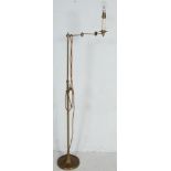 20TH CENTURY ANTIQUE STYLE BRASS STANDARD LAMP