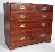 LAURA ASHLEY MAHOGANY CAMPAIGN CHEST OF DRAWERS