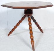 19TH CENTURY VICTORIAN HARDWOOD CRICKET TABLE