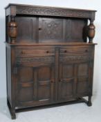 JACOBEAN REVIVAL OAK COURT CUPBOARD