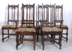 ERCOL SET OF SIX OLD COLONIAL DINING CHAIRS