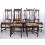 ERCOL SET OF SIX OLD COLONIAL DINING CHAIRS