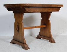 1940’S OAK EXTENDING DRAW LEAF DINING TABLE