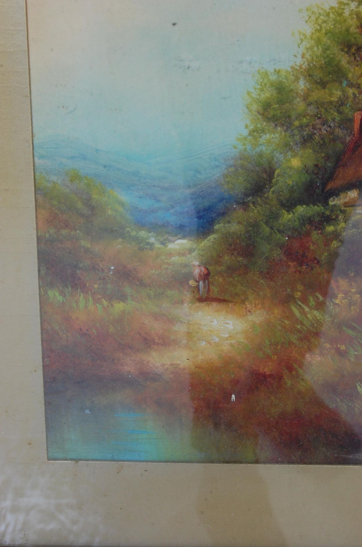 TWO EDWARDIAN OIL ON BOARD PAINTINGS - Image 4 of 10
