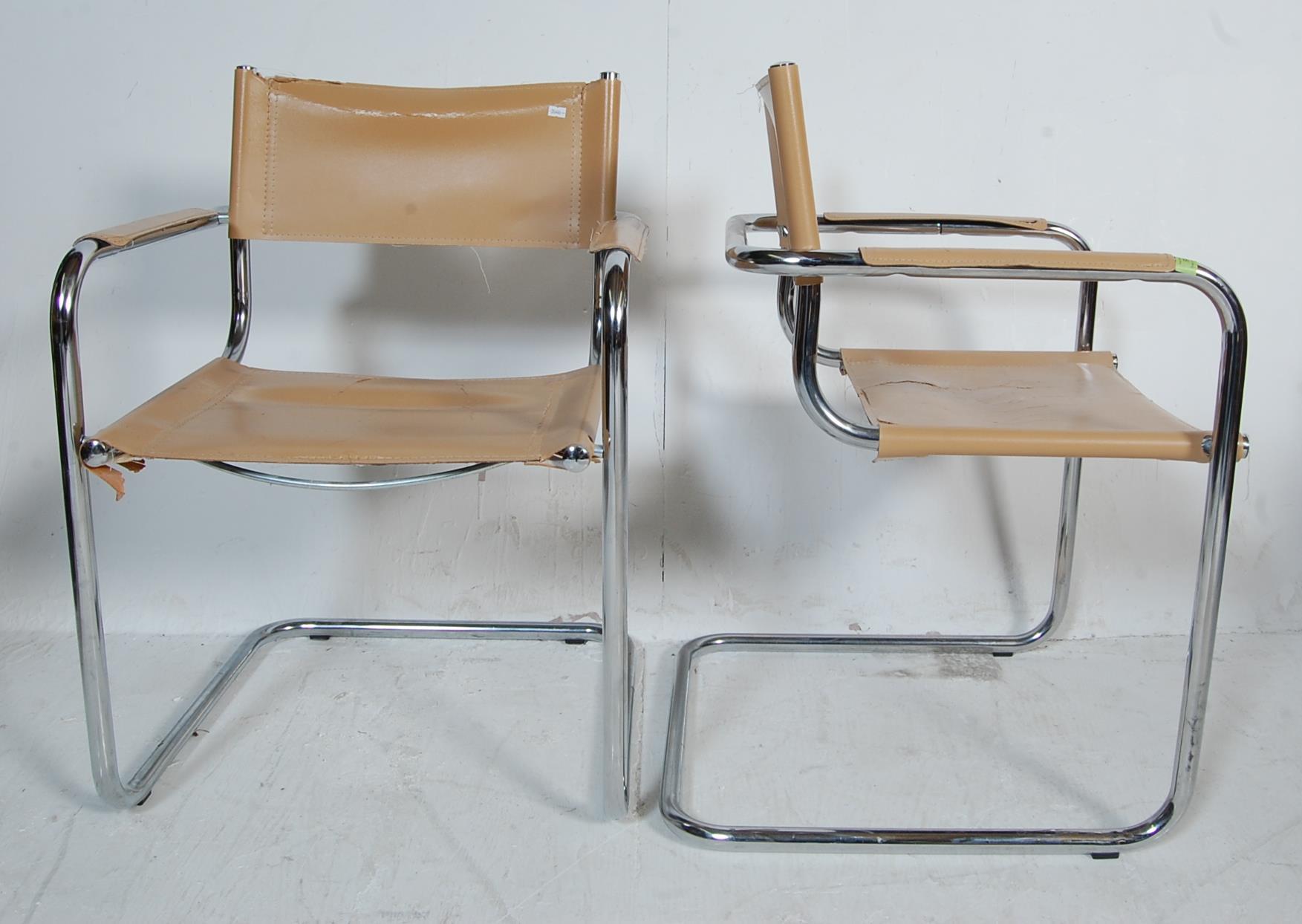 TWO VINTAGE CANTILEVER DINIG CHAIRS - Image 5 of 6