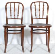 TWO 1920’S BENTWOOD CAFE / BISTRO DINING CHAIRS BY THONET