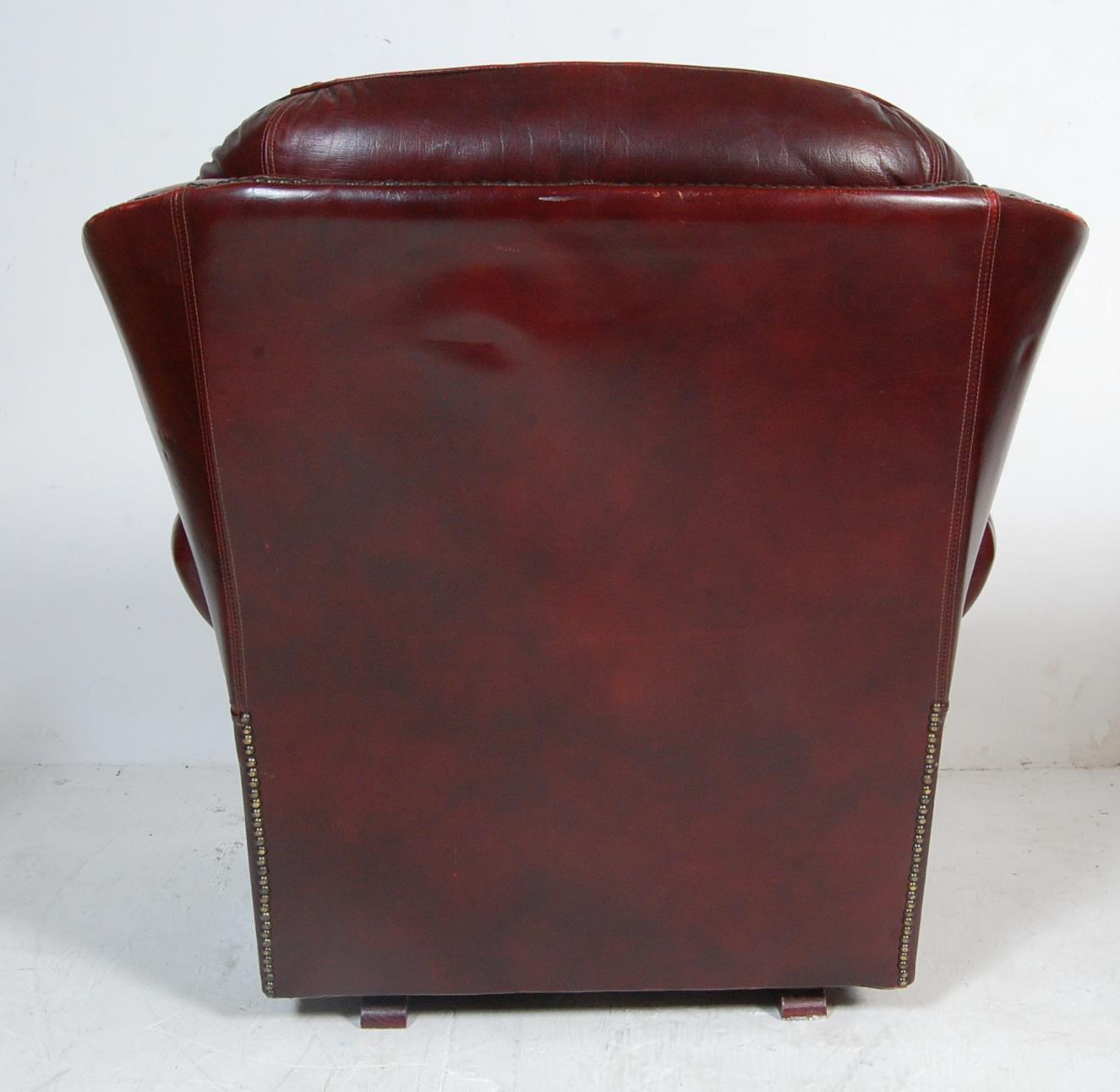 CHESTERFIELD OXBLOOD ARMCHAIR - Image 6 of 6