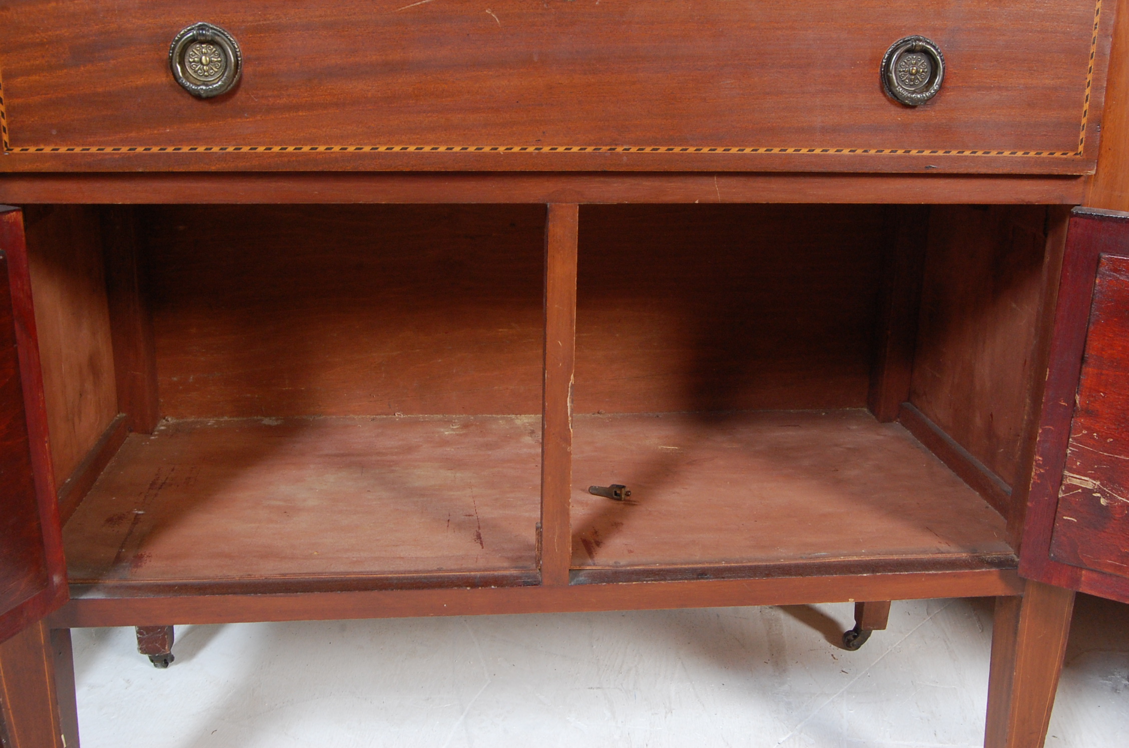 EDWARDIAN MAHOGANY INLAID CHEST OF DRAWERS - Image 5 of 16