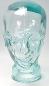 PRESSED GLASS MANNEQUIN HEAD