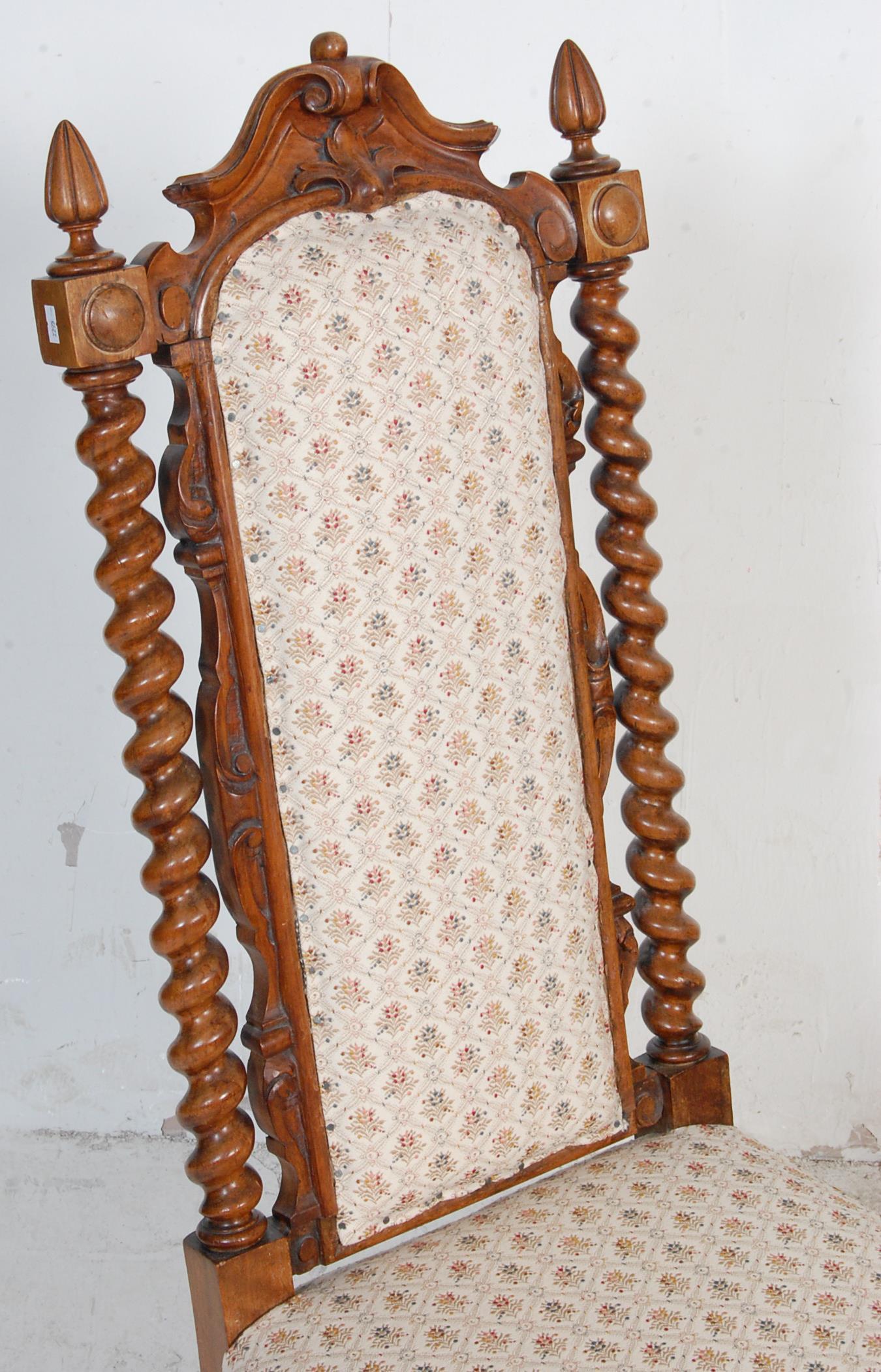 19TH CENTURY VICTORIAN MAHOGANY NURSING CHAIR - Image 2 of 6