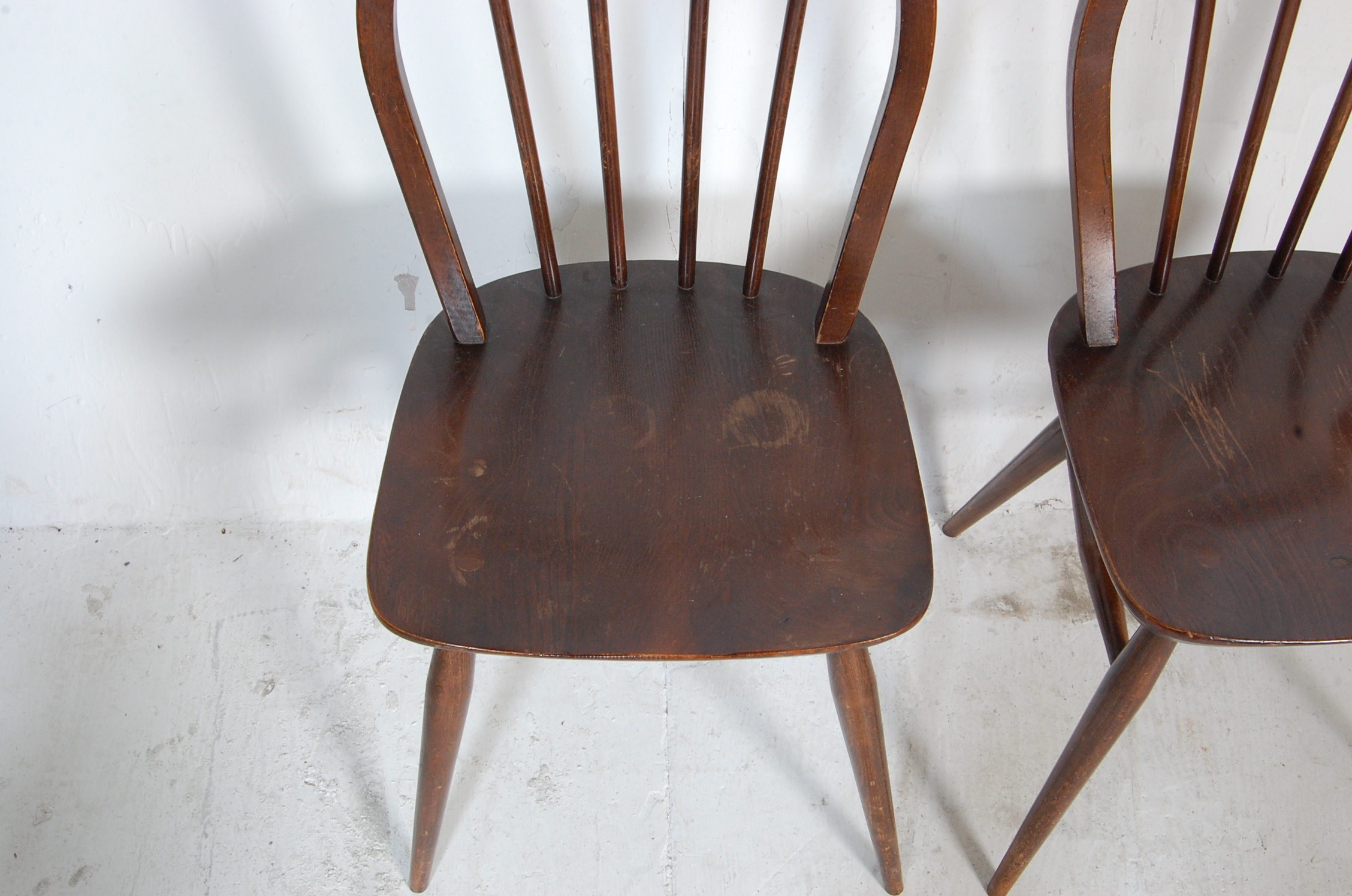 TWO 1950’S BEECH AND ELM DINING CHAIRS - Image 3 of 7