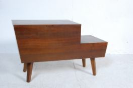 1950’S TEAK WOOD METAMORPHIC SEWING BOX BY VANSON