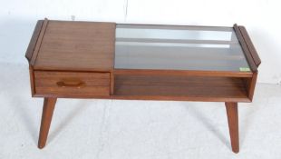 1960’S TEAK WOOD AND GLASS COFFEE TABLE BY G PLAN