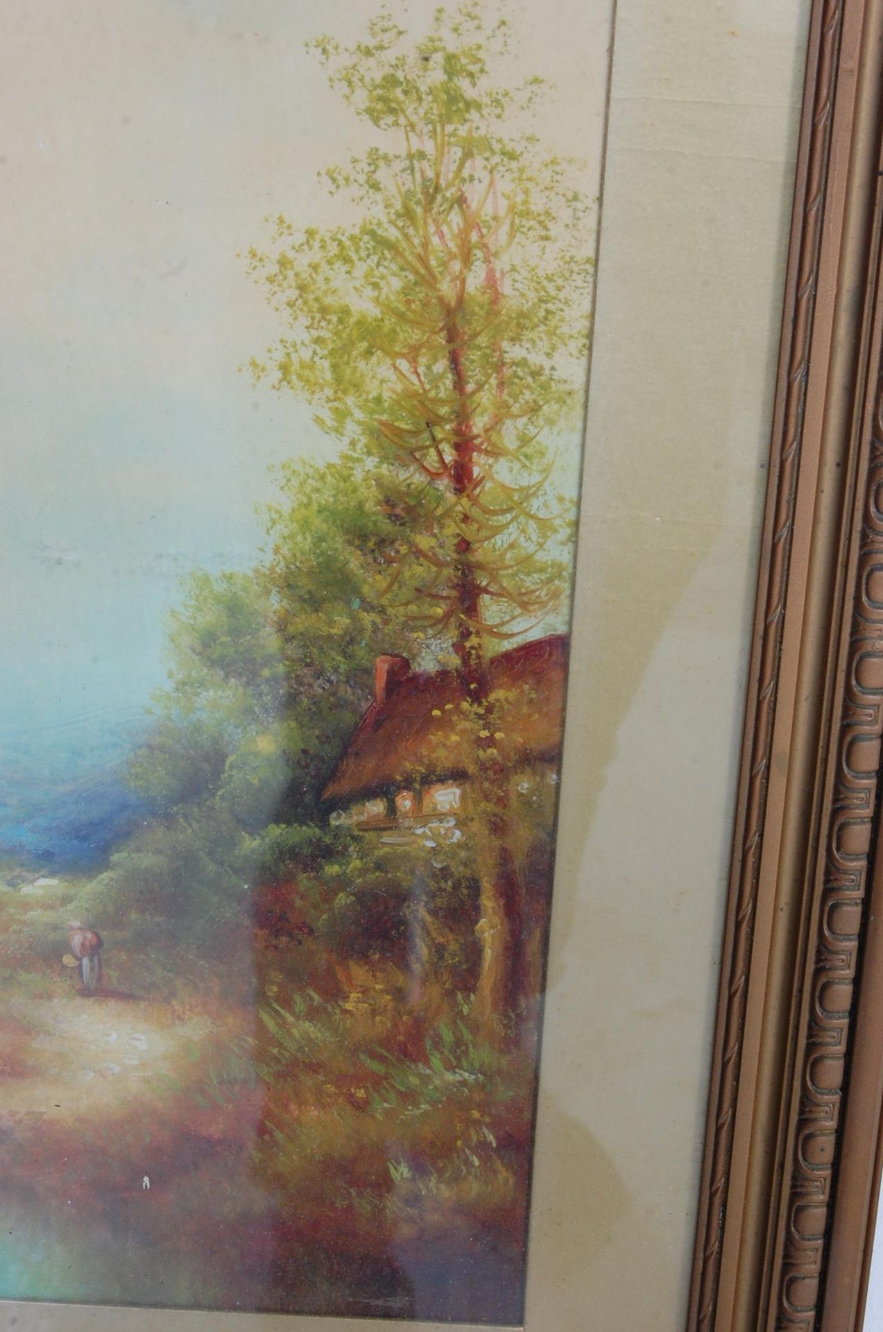 TWO EDWARDIAN OIL ON BOARD PAINTINGS - Image 3 of 10