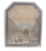 VICTORIAN CRYSTAL PALACE LITHOGRAPH / PRINT