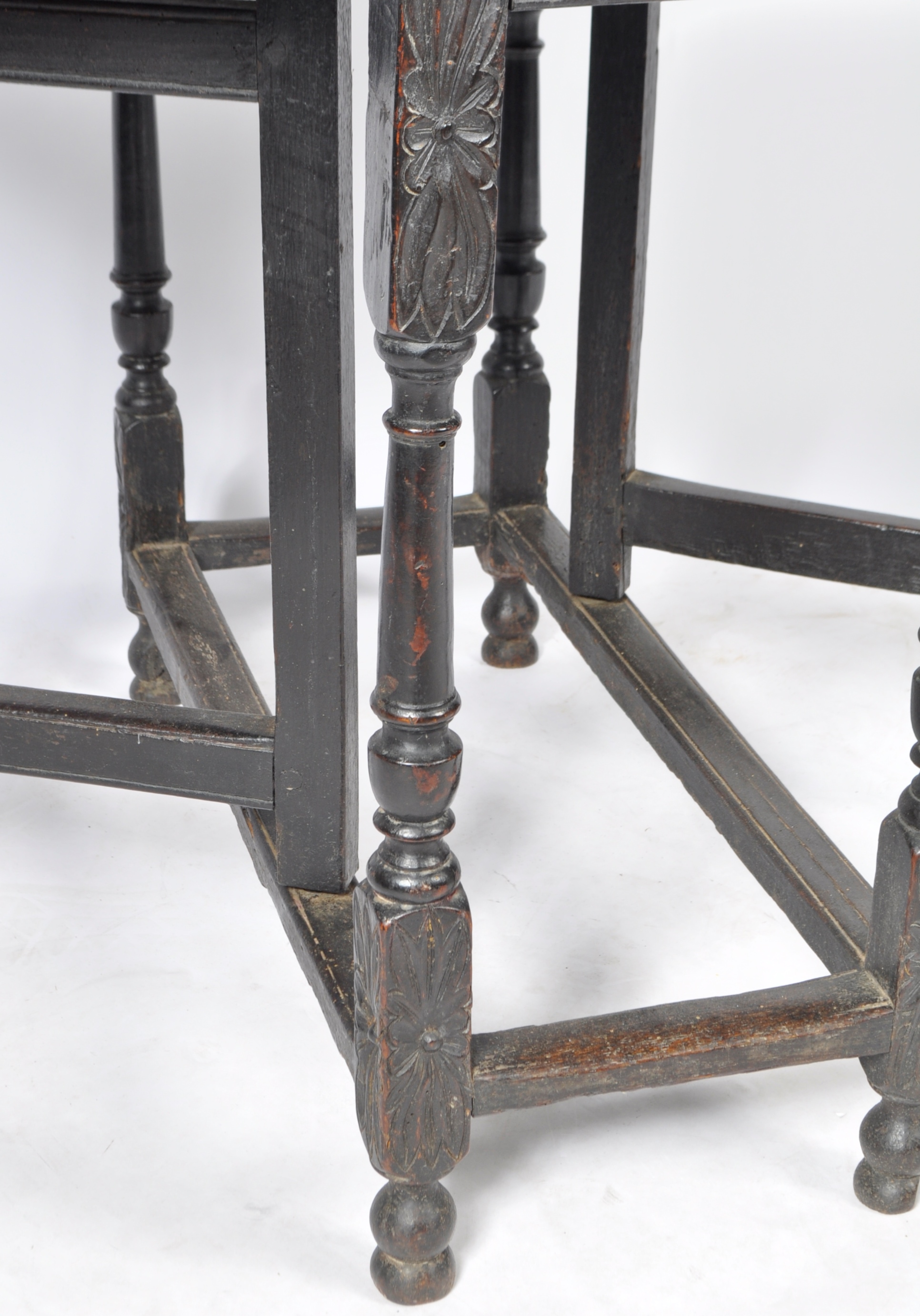 JOHN MURPHY 18TH CENTURY GEORGIAN OAK GATE LEG TABLE - Image 7 of 8