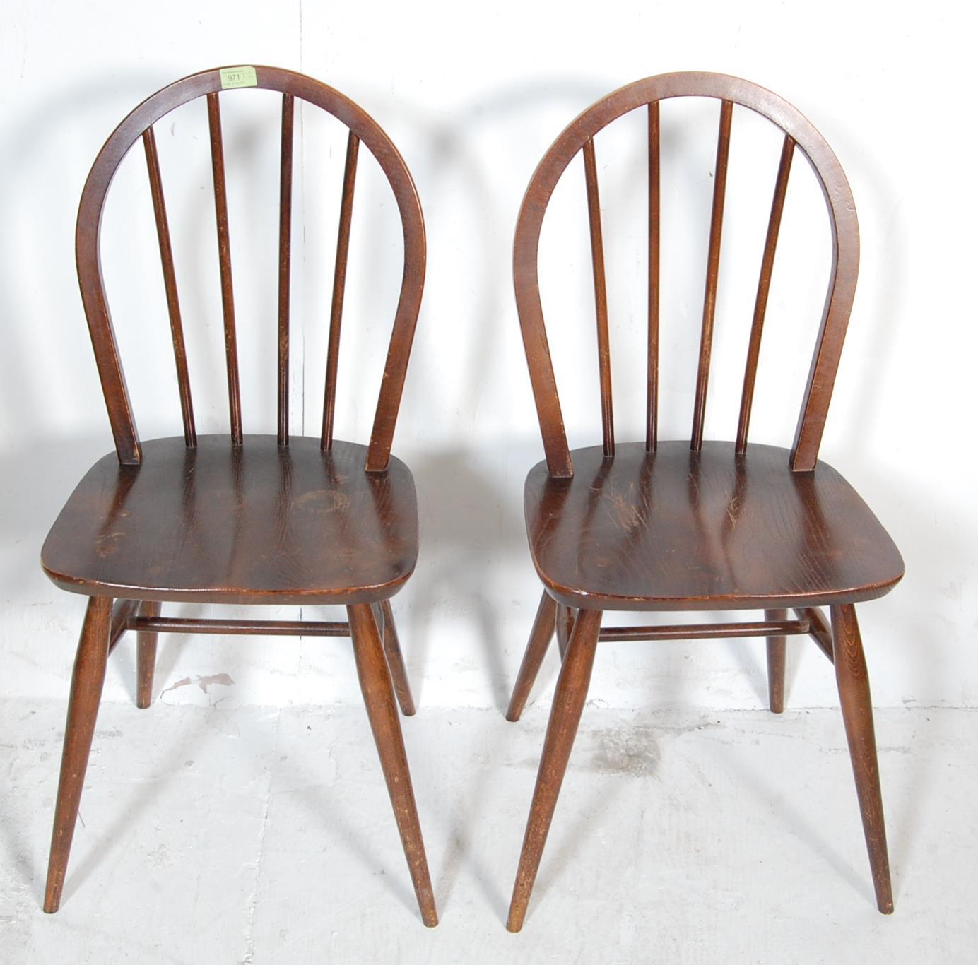 TWO 1950’S BEECH AND ELM DINING CHAIRS - Image 2 of 7