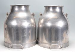 PAIR OF VINTAGE 20TH CENTURY SWEDISH MILK CHURNS