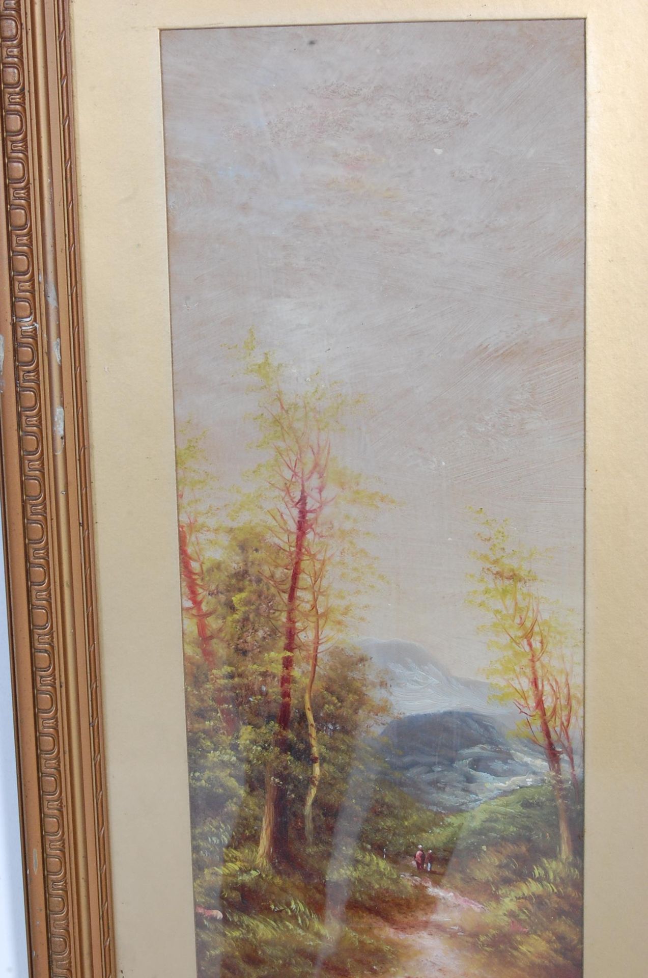 TWO EDWARDIAN OIL ON BOARD PAINTINGS - Image 6 of 10
