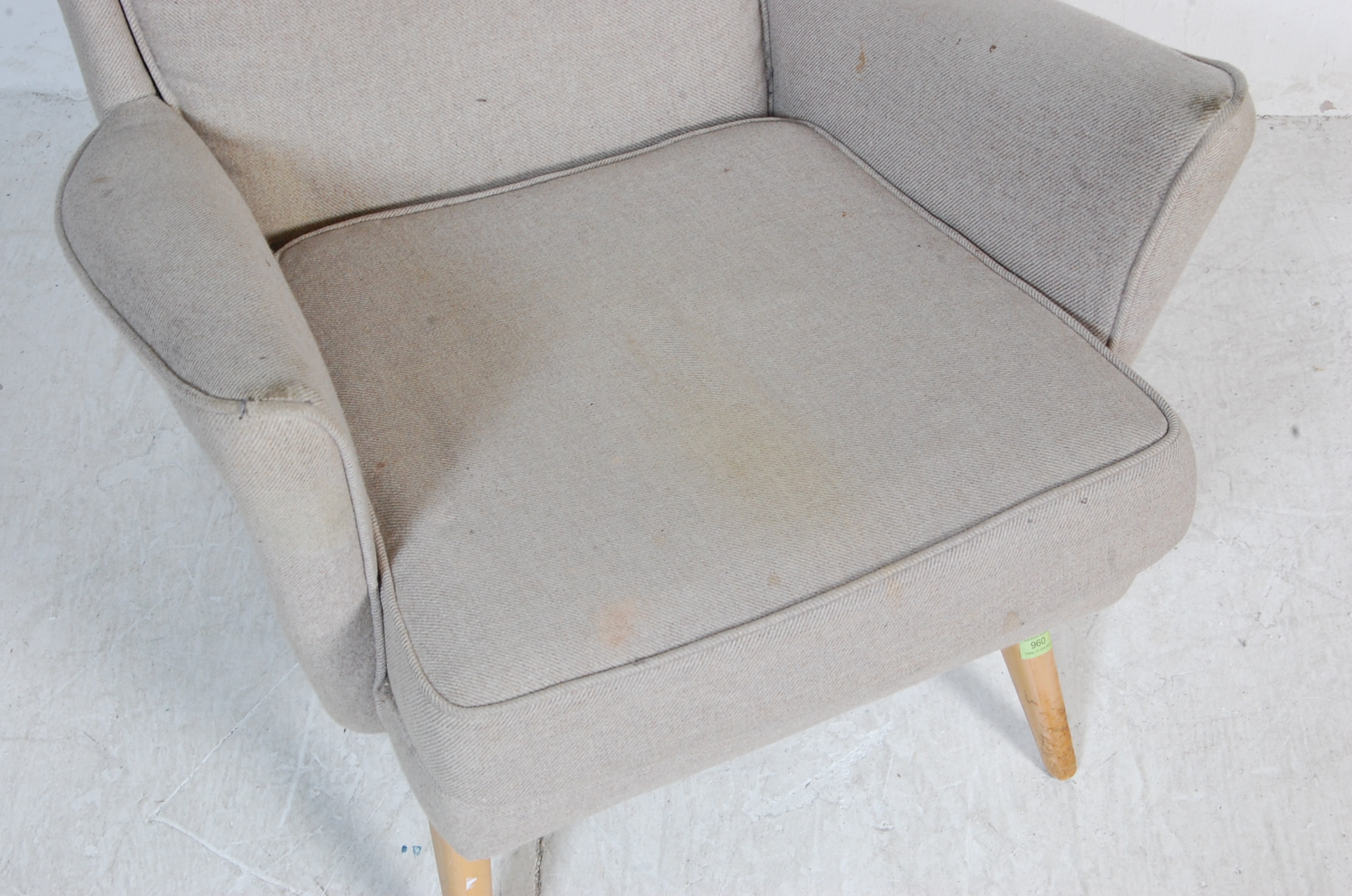 RETRO VINTAGE DANISH INSPIRED ARMCHAIR / EASY CHAIR - Image 4 of 5