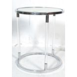 RETRO VINTAGE 20TH CENTURY CHROME SIDE TABLE