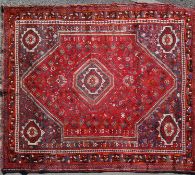 MID 20TH CENTURY PERSIAN ISLAMIC KASHAN CARPET RUG