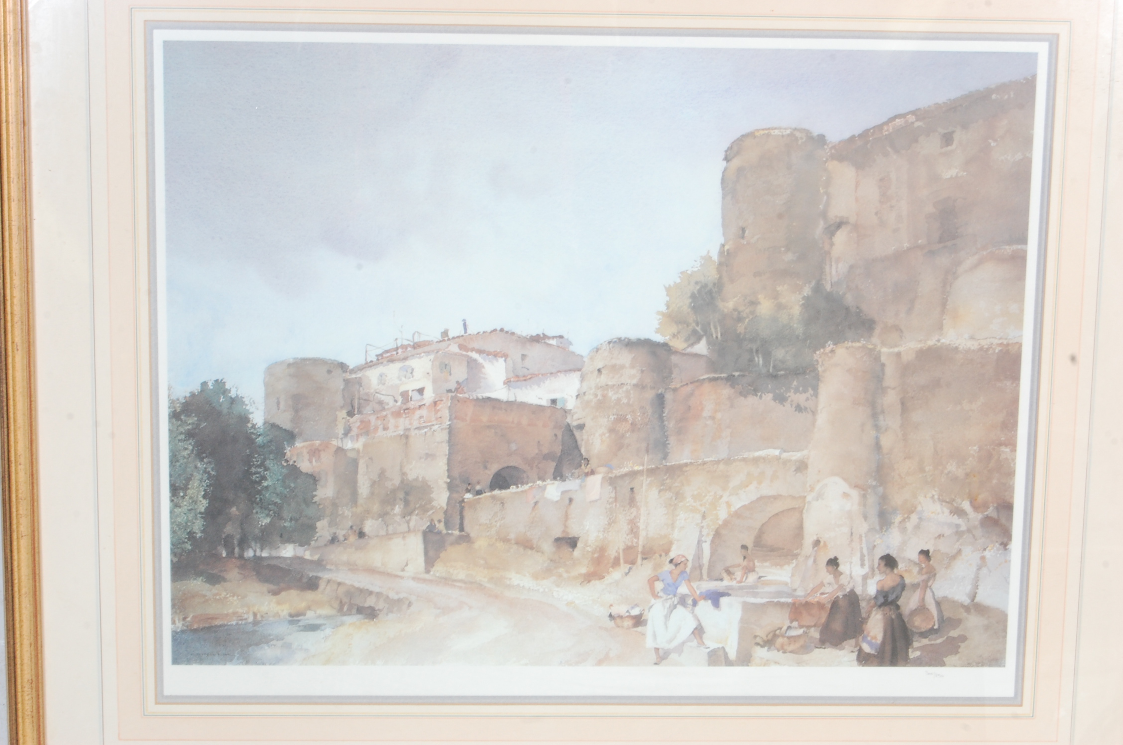 WILLIAM RUSSELL FLINT GOSSIPERS AT LE CASTELLET PRINT - Image 2 of 5