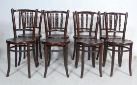 SET OF EIGHT BENTWOOD CAFE CHAIRS BY MUDUS AND J. & J. KOHN