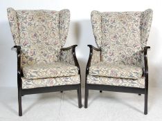 TWO 1950’S PARKER KNOLL EASY CHAIRS / ARMCHAIRS