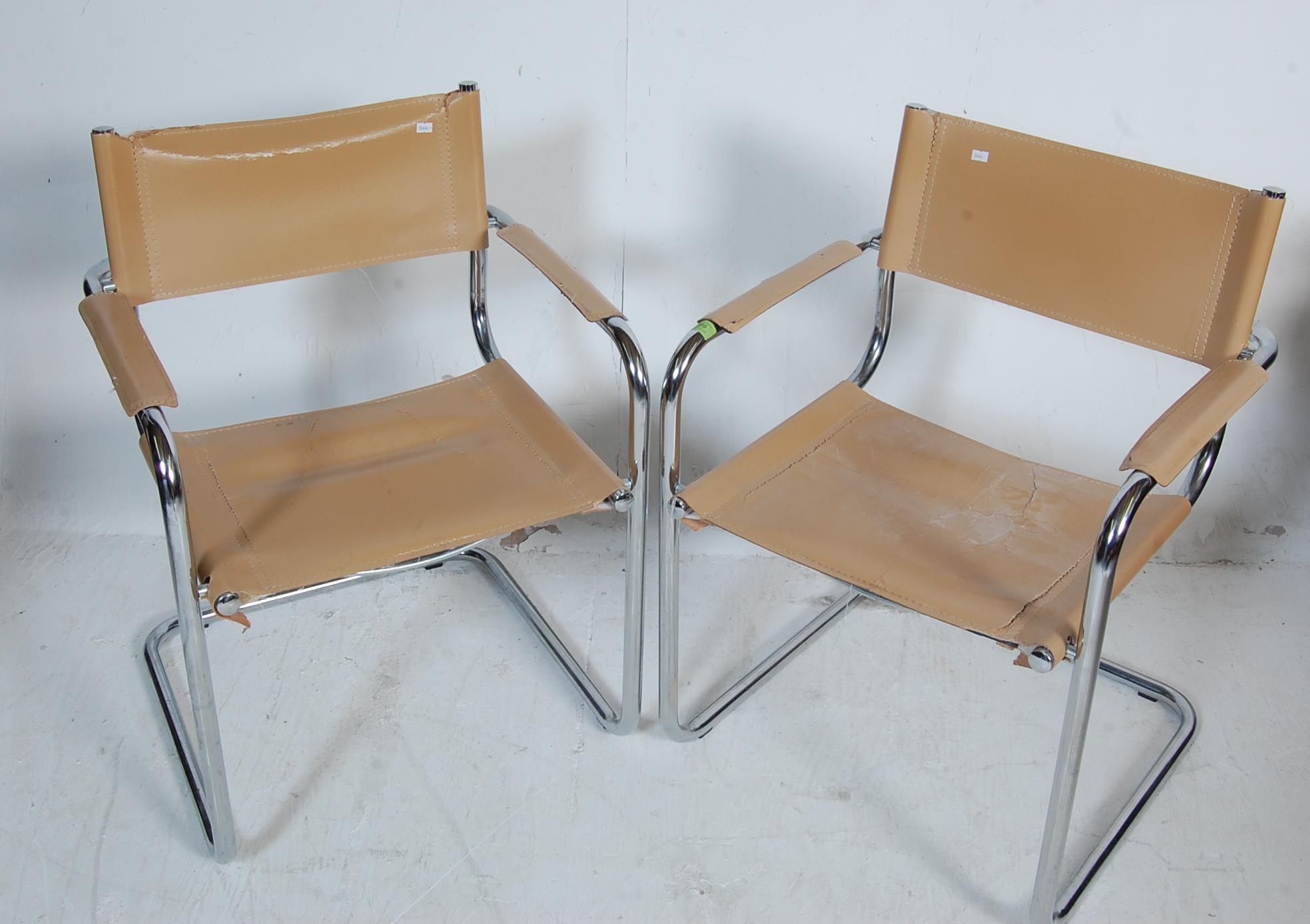 TWO VINTAGE CANTILEVER DINIG CHAIRS - Image 2 of 6