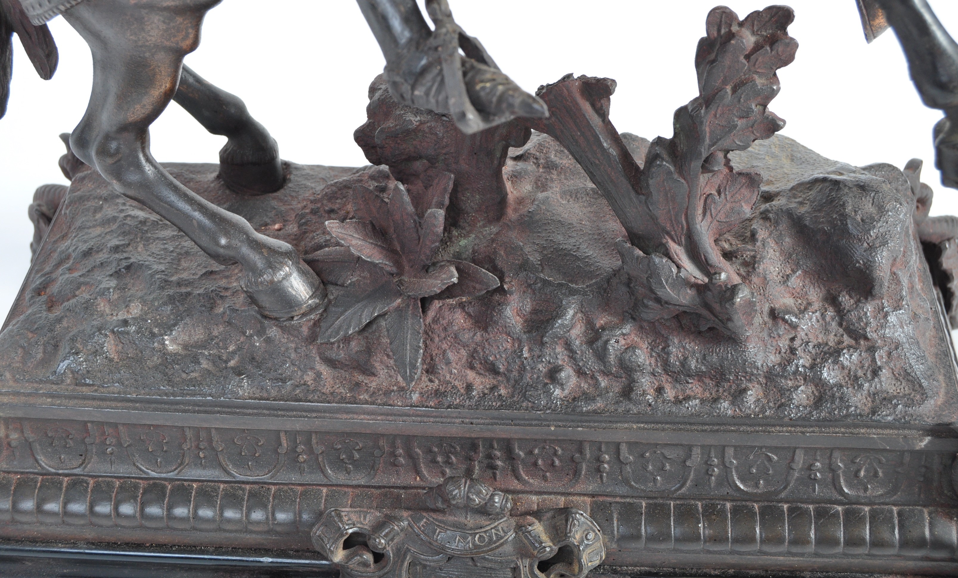 AN ANTIQUE 19TH CENTURY VICTORIAN SPELTER OF THE DUKE OF LANCASTER - Image 7 of 14