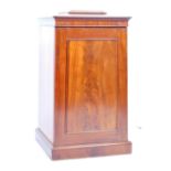 19TH CENTURY VICTORIAN MAHOGANY PEDESTAL CHEST OF DRAWERS