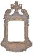 BELIEVED 18TH CENTURY QUEEN ANNE WALNUT PIER MIRROR