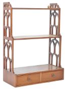 19TH CENTURY VICTORIAN CHINESE CHIPPENDALE BOOK / DISPLAY SHELF