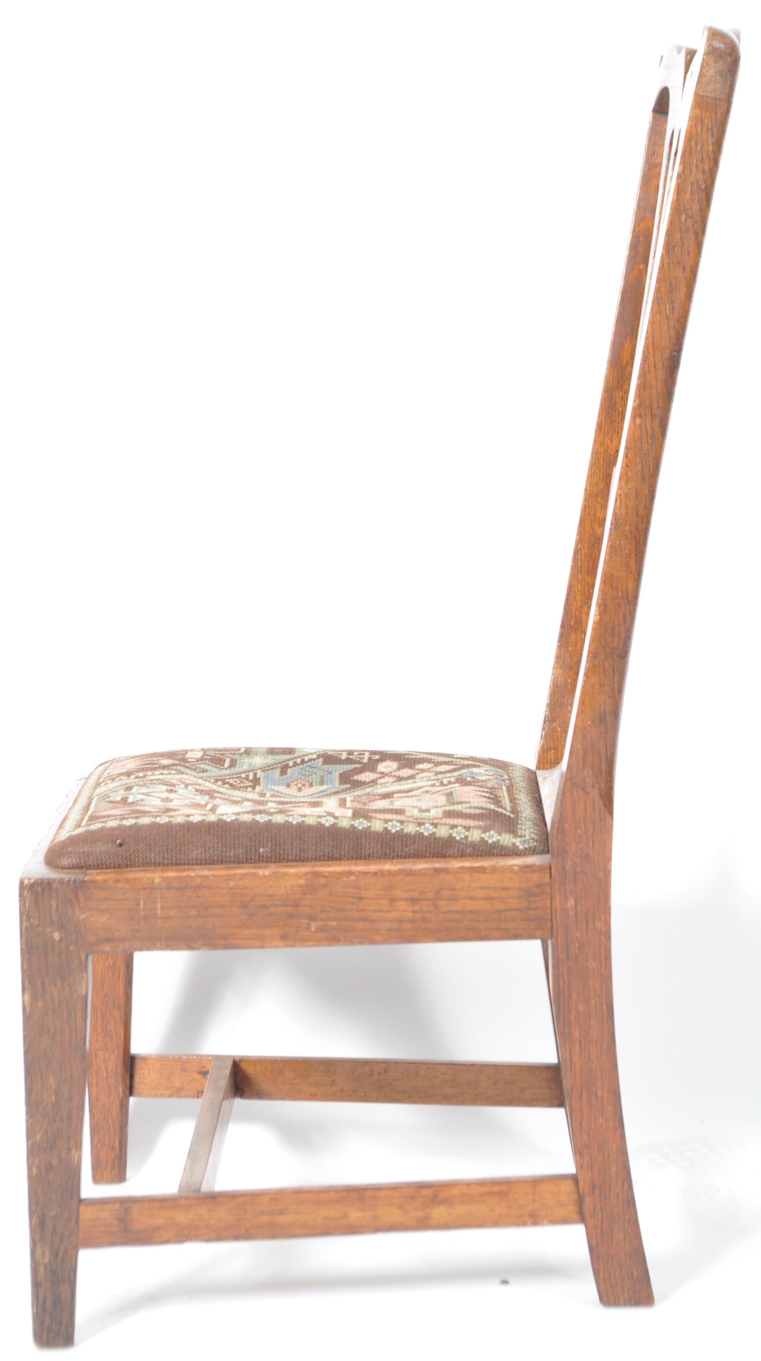 ANTIQUE OAK LOW GOSSIP CHAIR BY WHEELER OF ARNCOACH - Image 8 of 8