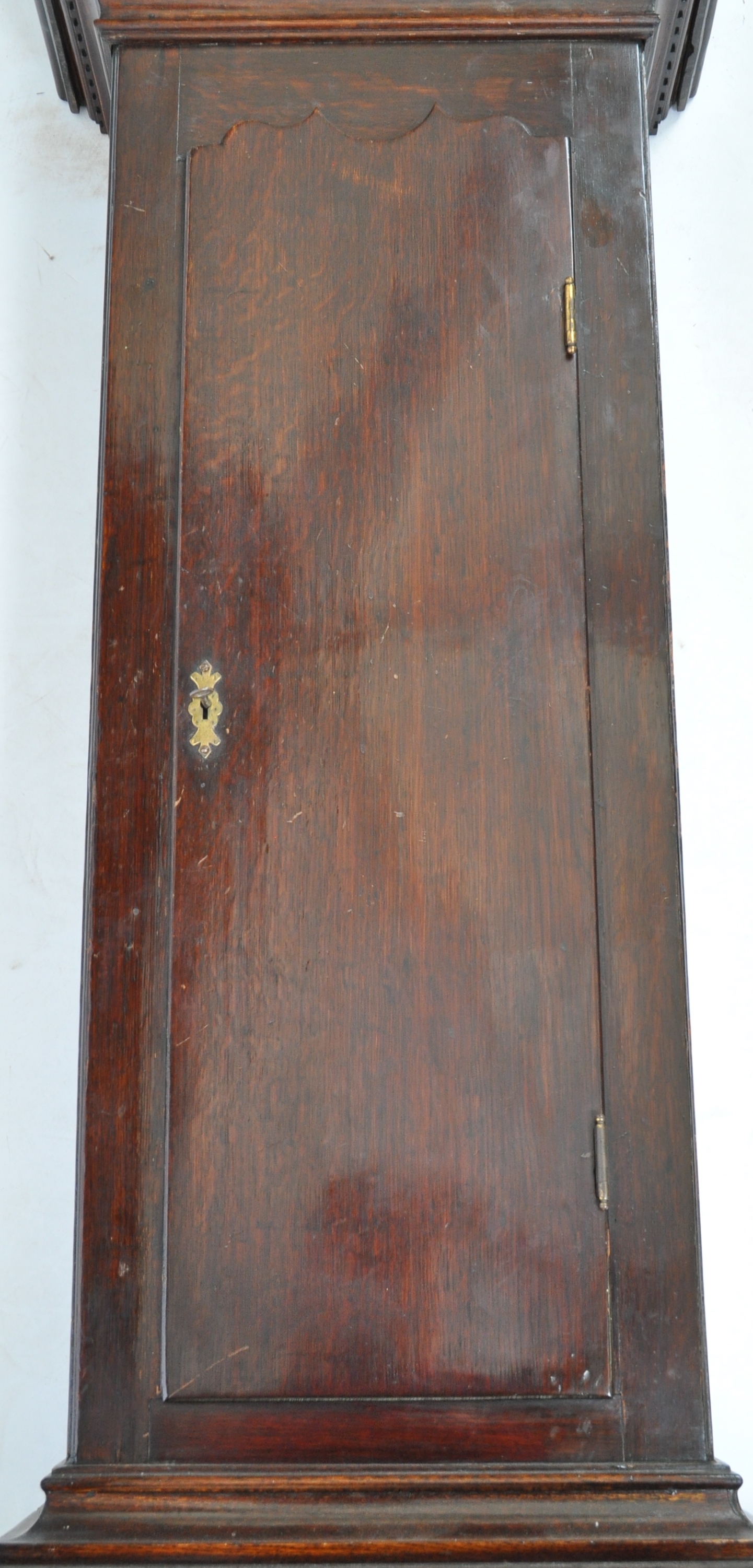 19TH CENTURY GEORGIAN OAK CASED 8 DAY LONGCASE CLOCK - Image 7 of 11