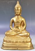 EARLY 20TH CENTURY GILDED BRONZE FIGURINE OF BUDDHA