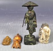 GROUP OF ANTIQUE CHINESE AND OTHER CURIOS