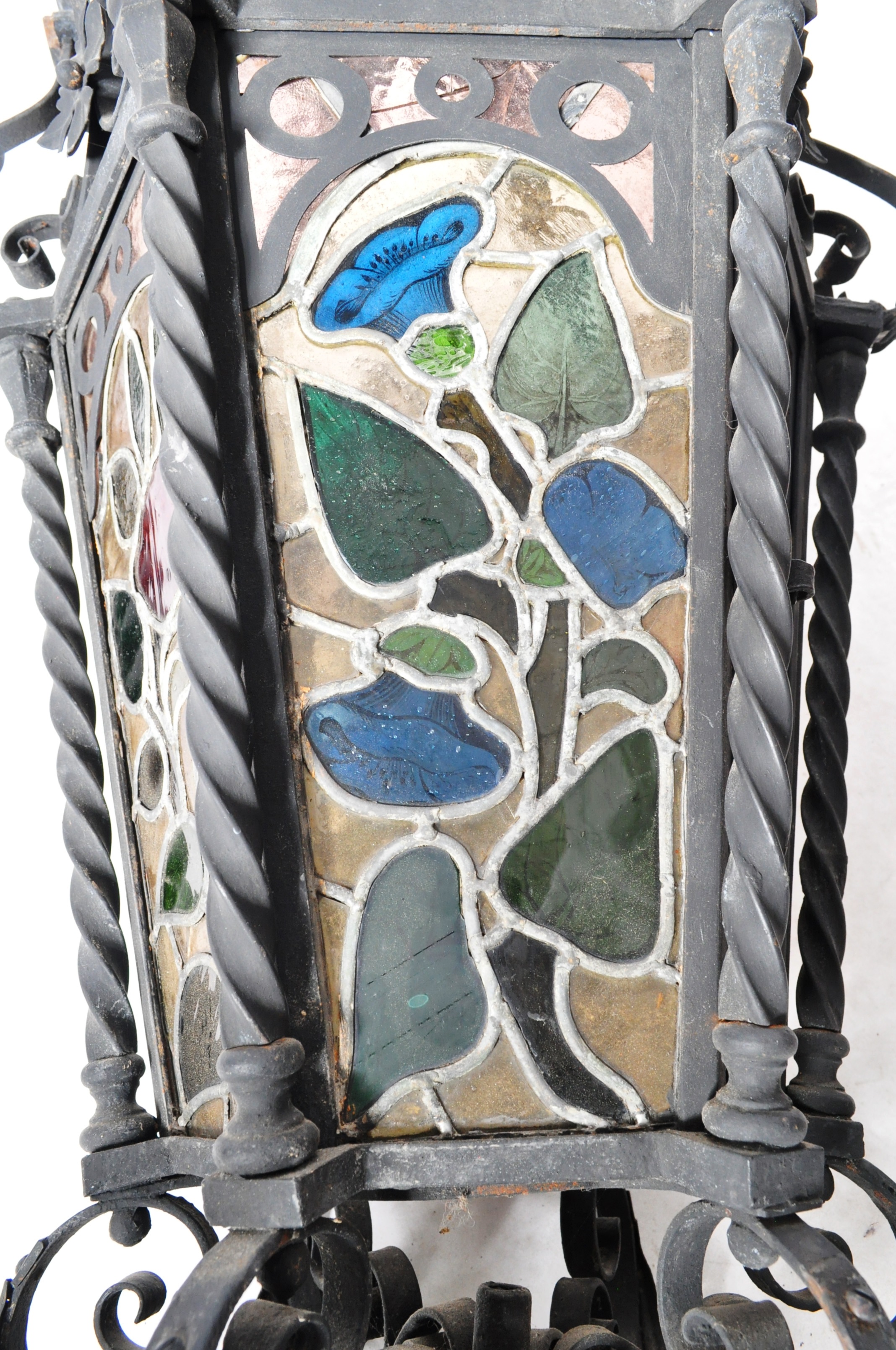 LARGE ANTIQUE 19TH CENTURY FRENCH / ITALIAN LANTERN - Image 8 of 13