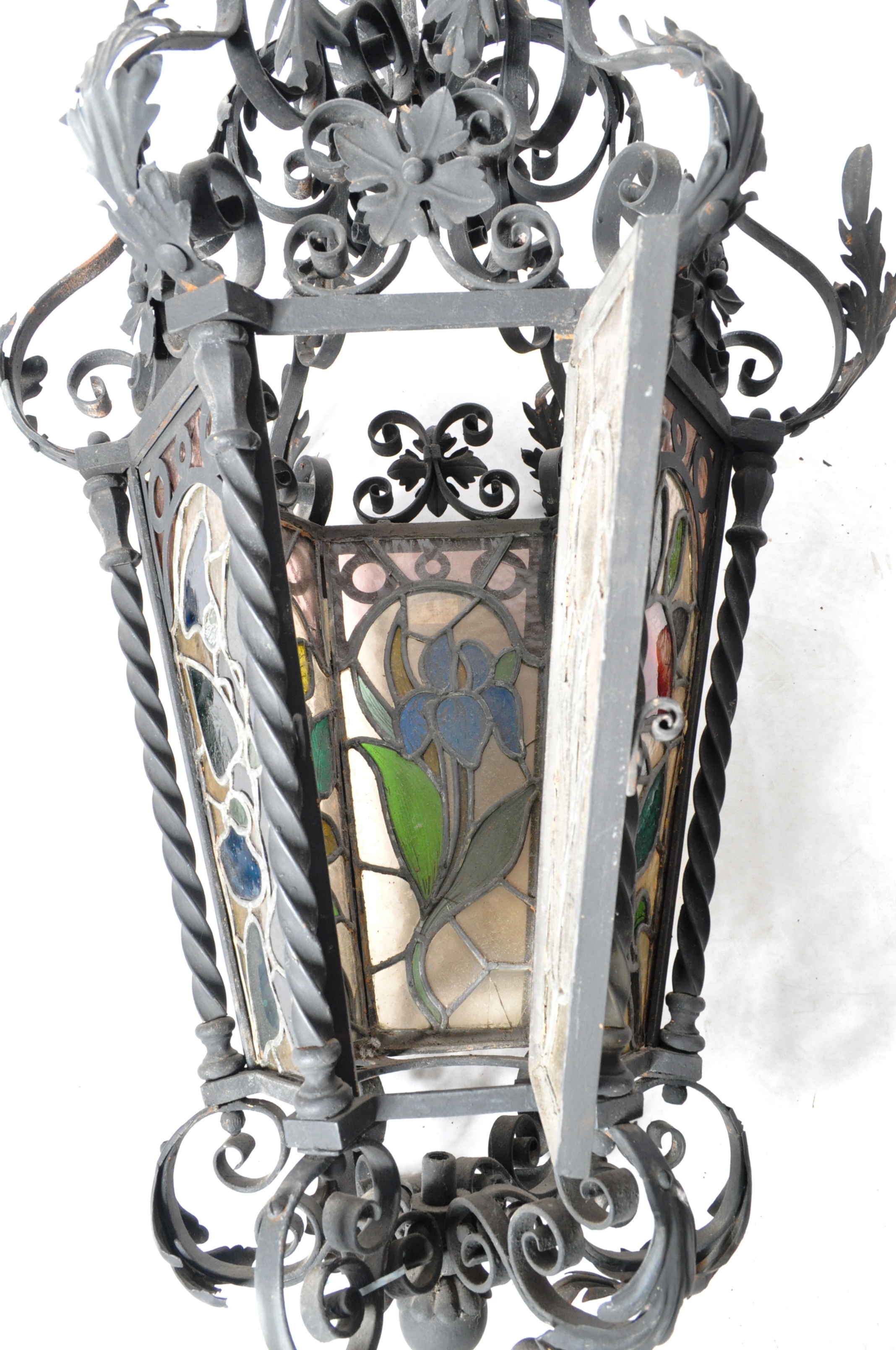 LARGE ANTIQUE 19TH CENTURY FRENCH / ITALIAN LANTERN - Image 7 of 13